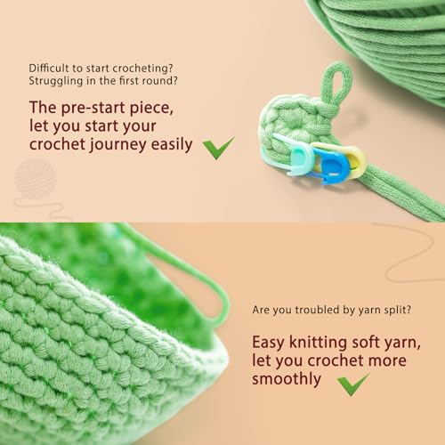 CrochetBox Polka Dot Highland Cow Crochet Kit for Beginners, Adults - color: Polka Dot Highland Cow