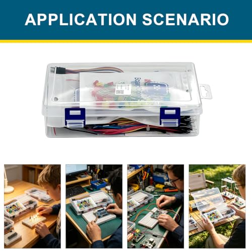 Electronics Kit for Arduino, Breadboard, LEDs, Resistors, Boost Module