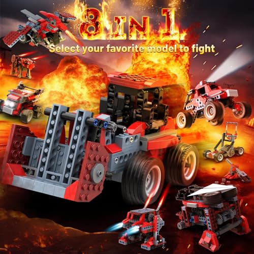 Apitor Robot B 8-in-1 Monster Truck Building Kit STEM Toys for Kids 6-12 - style: Robot B