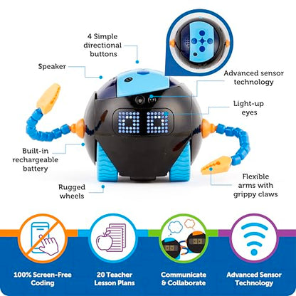 Learning Resources Cooper the STEM Robot Classroom Pack - Rechargeable - style: Cooper Classroom Set