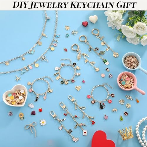 Tudomro 440 Pcs Charms Lip Gloss Keychain DIY Making Kit,Classic - style: Classic