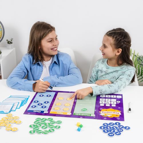 73 PCS Fun Magnetic Regrouping Activities, Place Value Disks – Simply Magic