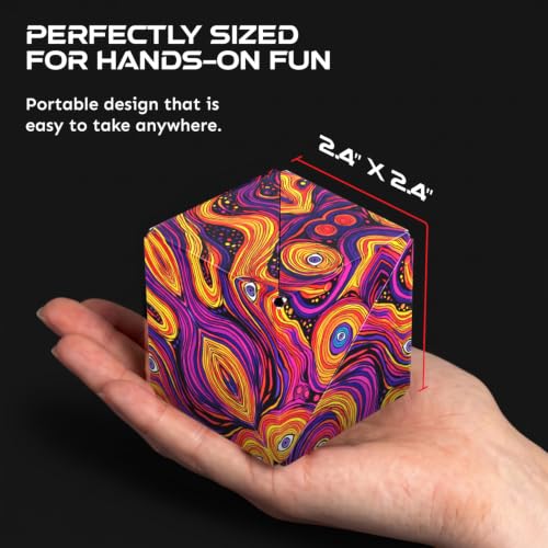 Shashibo DODECA Magnetic Puzzle Cube, Stress Relief Fidget Toy - color: Hypnotic Digital, size: DODECA