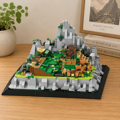1039Pcs Machu Picchu Peru Building Set World Landmark Architecture Model Collectible Toy for Kids and Adults - color: Machu Picchu