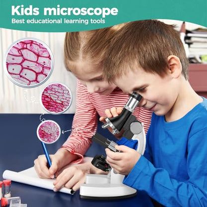 Science Kit Microscope for Kids 8-12: Science Experiments Set for Kids 6-8