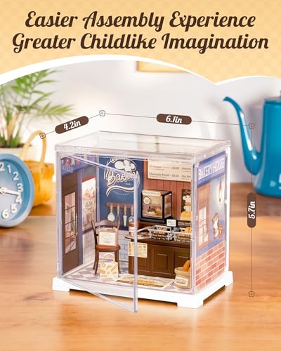 Rolife Super Creator Mini Series Fruits Shop, DIY Plastic Miniature Kits Retail Store Series, Mini Model House Building Set for Teens Aged 14+, DIY Crafts/Hobbies for Adults (Nature Energy Fruits) - style: Butter Bakery House