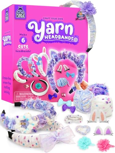 Wrap & Wear DIY Yarn Headband Making Kit, 7 Year Old Girl Birthday Gifts - style: Yarn Headbands