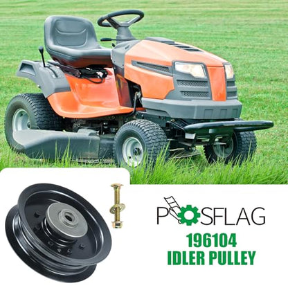 532196104 Husqvarna Idler Pulley for 54" Z254F RZ5424 Mower Decks - color: T8 1x196104