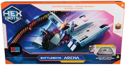 HEX BOTS BattleBots Arena Bite Force & Blacksmith, Remote Control Robot Toys for Kids with Over 20 Pieces, STEM Toys for Boys & Girls Ages 8 & Up, Batteries Included