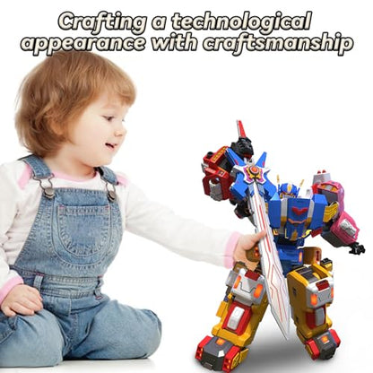 5-in-1 Transforming Vehicles Playset Include Motorcycles, Planes, Go-Karts -STEM Stacking Car Kit, Robot Transformation, Birthday Gift for Toddler Kids 7 Years Old Boys Girls - size: 10IN