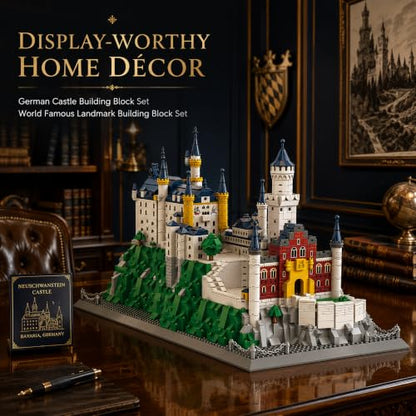 Neuschwanstein Castle Architecture Building Block Set 1969 Pcs - style: Neuschwanstein Castle
