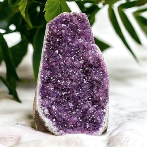 10 to 12.5 Lb Amethyst Crystal Geode From Uruguay – 9.5" to 11" Height, Natural Large Amethyst Cluster Rock – Crystals and Healing Stones - style: 10 lb to 12.5 lb