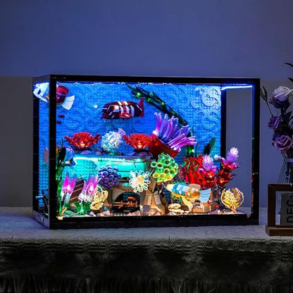LocoLee Light kit Compatible with Lego 10366 Tropical Aquarium - No Model Only Light, LED Lighting Accessories Compatible with Lego Icons Aquarium 10366 Fish Tank (RC Version)