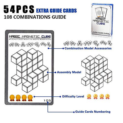 Magnetic Soma Cube Block - Educational Puzzle Toys for Kids Stress Relief - color: Opaque