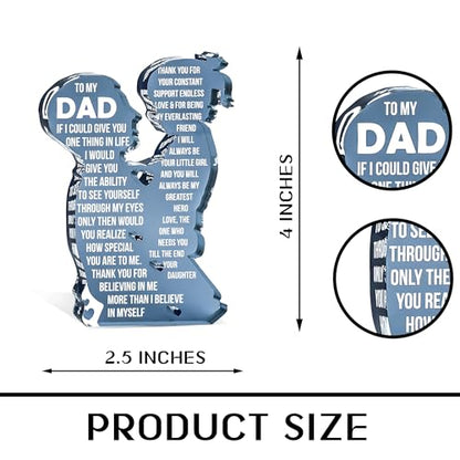 To My Dad – Best Dad Ever Gifts, Valentines Fathers Day Daddy Gifts from Daughter or Son, Golf Dog Bonus Father in Law Birthday Gift - color: ToMyDad01