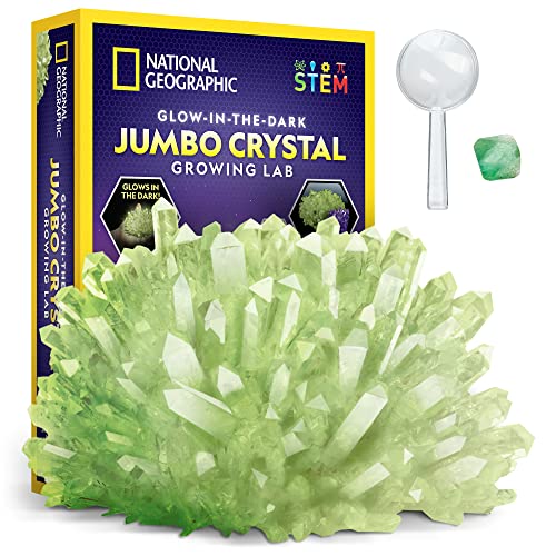 National Geographic Jumbo Glow-in-the-Dark Crystal Growing Kit for Kids - style: 1 Giant Glowing Crystal