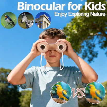 Bug Catcher Kit for Kids,11 PCS Wooden Bug Catching Kit with Butterfly Net,Magnifying Glass,Bug Habitat,Binoculars,Compass,Kids Explorer Kit for Backyard & Camping,Fun Gift for Girls Boys (11PCS)