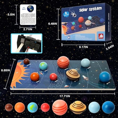 Planets Toys, Solar System Model Kit for Kids Ages 3, Space Science Toys for Toddlers