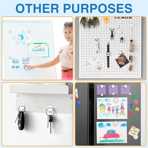 TRYMAG 330Pcs Small Magnets,5 Different Sizes Refrigerator Magnet - size: mix-330Pcs