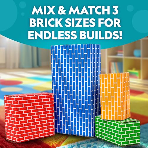 National Geographic Kids Jumbo Cardboard Building Blocks 40-Piece Set - style: 40 Piece - Original