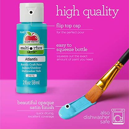 Apple Barrel Essentials Acrylic Paint Set, 12, 24 Fl Oz (Pack of 3) - size: 24 Fl Oz (Pack of 3)