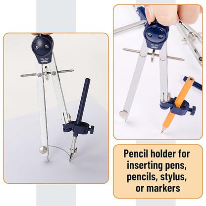 Mr. Pen- Professional Geometry Set, 7 pcs - style: 7 pcs Geometry Tool Set