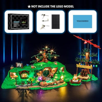 YEABRICKS LED Light Kit for Lego Lord of the Rings: The Shire 10354 - style: Only Light The Shire