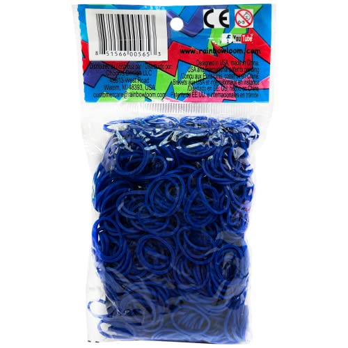 Rainbow Loom Solid Rubber Plastic Bands, Navy Blue - style: Navy Blue