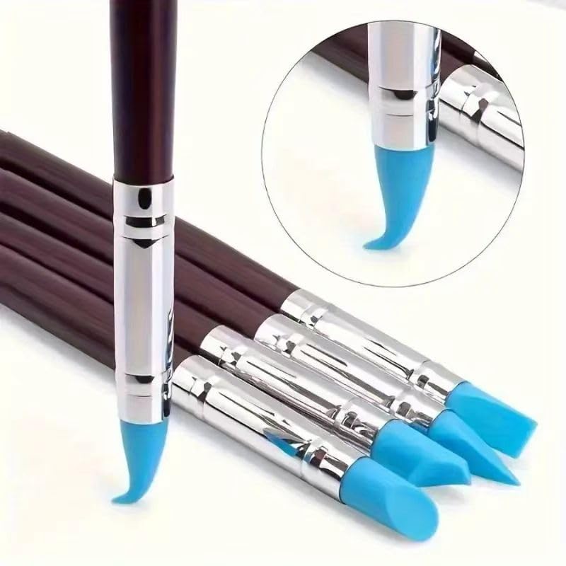 43PCS Polymer Clay Tools Kit, Clay Sculpting Art Tool Set with Wooden Carving Tools, Ball Stylus, Silicone Scrapers, Art Brushes & Detail Needles for Pottery, Modeling, DIY Crafts for Beginners-Pink - color: 43Pcs-Pink