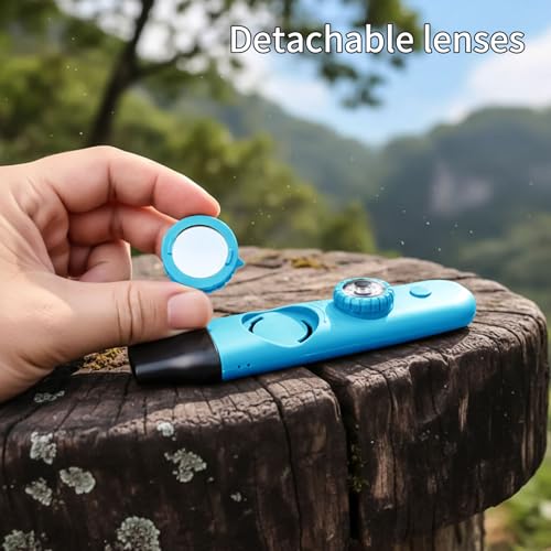 Multifunctional Survival Emergency Whistle for Kids with Compass Hiking Survival, Thermometer & Neck Lanyard | Emergency Safety Gear for Hiking, Camping, Kayaking, Boating, Climbing - color: bule