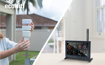 ECOWITT Wittboy Pro Weather Station HP2564, with 7 Inch HP2560 TFT Display Console and WS90 Outdoor Weather Sensor, Supports WU/WeatherCloud/Wow/Ecowitt Servers,915 MHz - style: HP2564BU