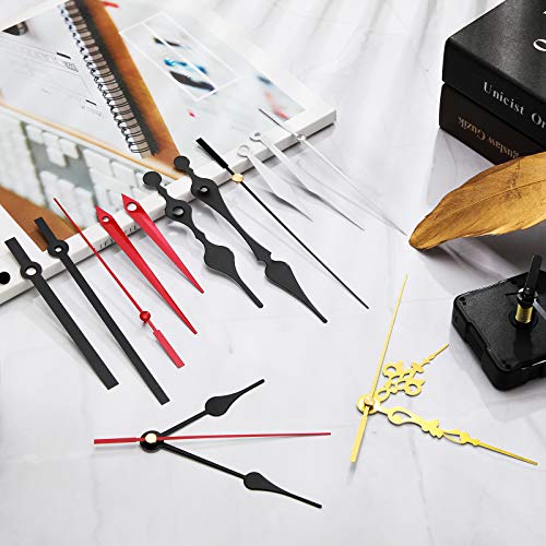 Outus 5 Pcs Quartz Clock Movement, 7 Pairs Hands, DIY Repair Kit, 18 mm
