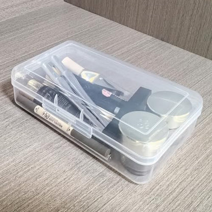 4 Pack Rectangular Clear Plastic Storage Containers, 8x4.7x2.3 inch - size: 8 x 4.7 x 2.3 inch