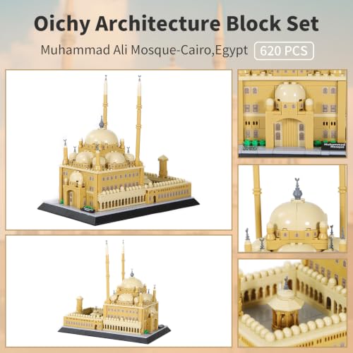 Oichy Egypt Landmark Architecture Model Kit Iconic Micro Building Block Set - color: Egypt Landmark Set