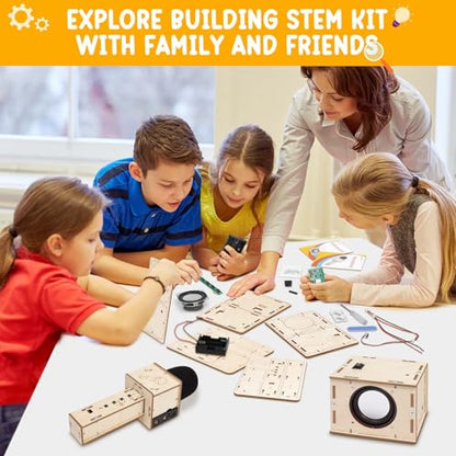 Stem Projects Karaoke Machine Toys for Boys Age 8-12 12-14 Science Kit Building Own Bluetooth Speaker & Microphone DIY Electronics Kit for Kids Kid 9-12 Boy Toys Birthday Gift 8 9 10 11 13 Teen Girl