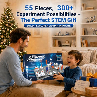 STEM Science Kit for Kids, Electronics Circuit Exploration Toy, 55 PCS - size: Large - 350+ Projects
