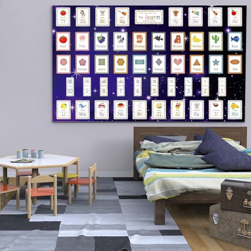 Qyeahkj Outer Space Bulletin Board Paper Roll Galaxy Bulletin Board Background Paper Fade Resistant Blue Night Sky Poster for Art Craft Classroom Supplies17.7in x 20ft - style: Galaxy