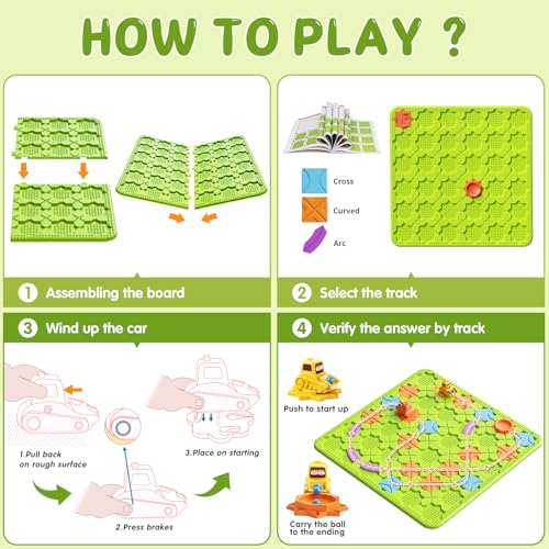 Brain STEM Activity Logic Kits: 200+ Challenges Educational Playthings - color: Green