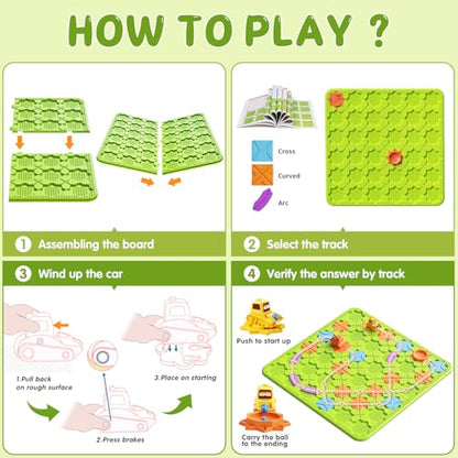 Brain STEM Activity Logic Kits: 200+ Challenges Educational Playthings - color: Green