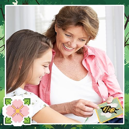 Pllieay 10-in-1 Cross Stitch Beginner Kit for Kids, Embroidery Kit - size: Animals