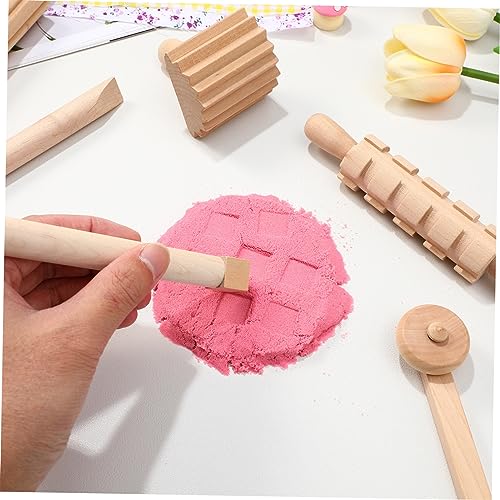 Garneck 12pcs Wooden Clay Sculpting Tools Set for Kids