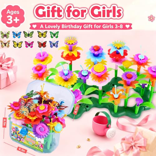 109pcs Flower Garden Building Toys Set - STEM Montessori Toys for Girls - size: Hyper Set - 109pcs