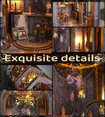 Spilay Book Nook Kit for Adults, Quite Night Prayer DIY Miniature House Kit - color: Quite Night Prayer