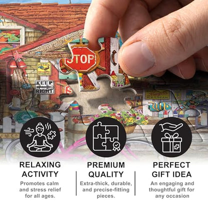 MasterPieces 550 Piece Jigsaw Puzzle for Adults, Family, Or Youth - Greetings from New England - 18" x 24" - style: New England