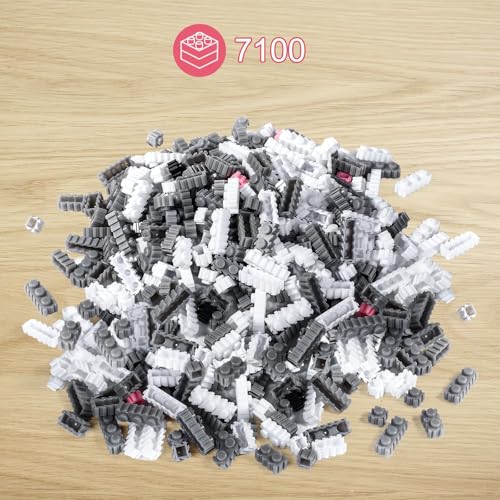 Micro Dog Building Husky Set, DIY Animal 3D Puzzle Building Toy Bricks Set, Educational Particle Building Blocks Toys Kits Gifts for Kids or Adults (4800 Pieces) - color: Husky Dog