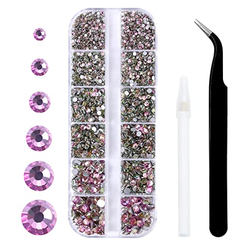3792pcs Champagne Vitrail Flatback Rhinestones for Bedazzling - color: Champagne Vitrail