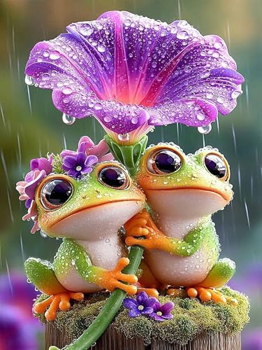 Zythron Diamond Art Kits for Adults,Frog Diamond Painting Kits for Beginner - color: Frog-A