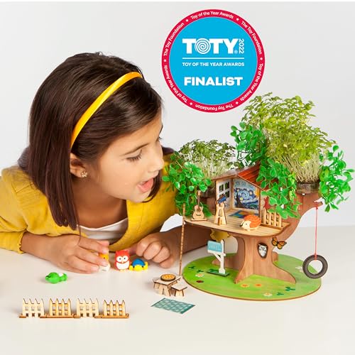 Creativity for Kids Build and Grow Tree House Craft Kit - Treehouse Playset Toy for Boys and Girls, Classic Toys for Kids (Ages 6+)