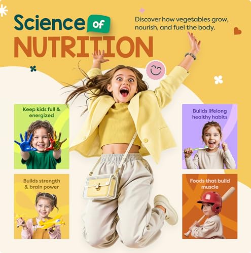 Baketivity Vibrant Veggies Kids Nutrition Kit STEM Birthday Gifts for Kids - color: 3-vibrant Veggies