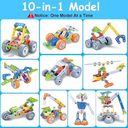 Tsomtto 10 in 1 STEM Toys for 4 5 6 7 8+ Year Old Boy Girl Birthday Gifts